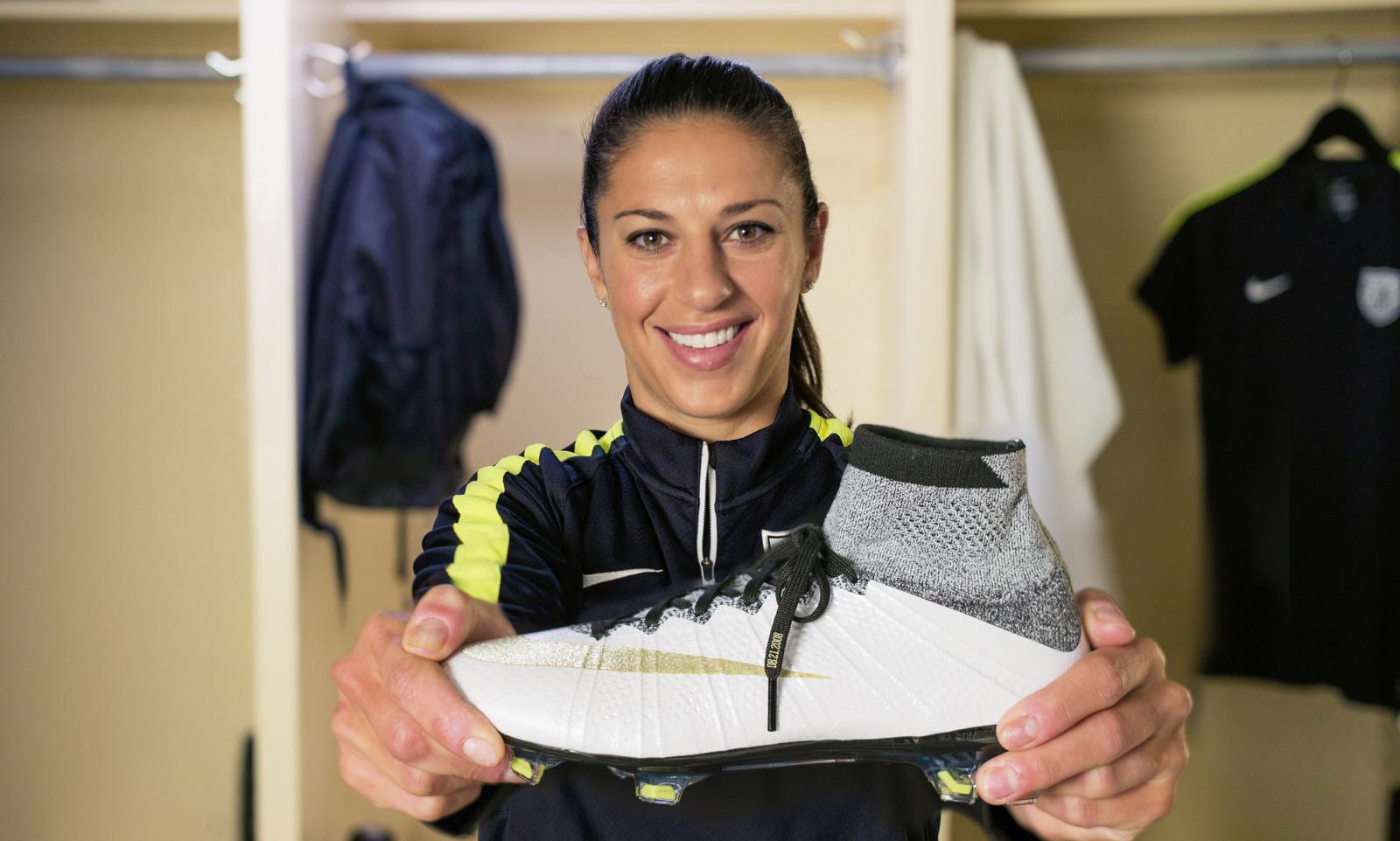 Carli Lloyd’s Mercurucal Superfly “Leave Your Legacy” boots