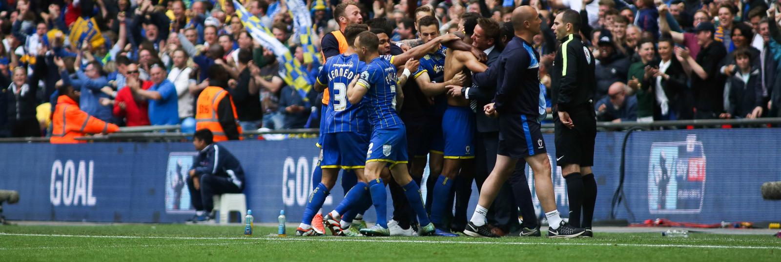AFC Wimbledon seal sixth promotion in 14 seasons after defeating Plymouth 2-0 in League Two play-off final