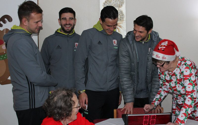 Middlesbrough stars swap football for bingo balls