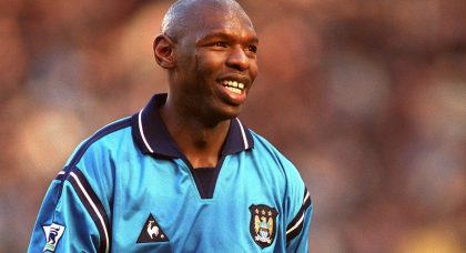 Manchester City’s Shaun Goater