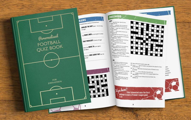 COMPETITION HAS ENDED: Personalised Football Quiz Book!