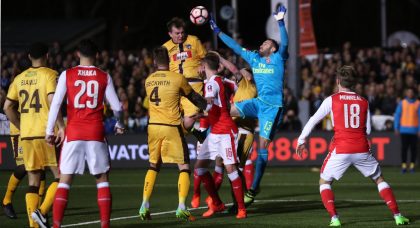 Fans react to Arsenal’s 2-0 victory over Sutton in the fifth round of the FA Cup