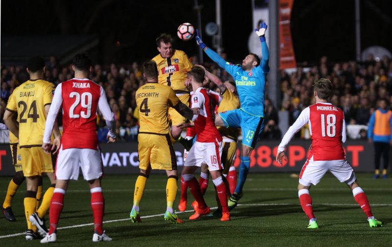 Fans react to Arsenal’s 2-0 victory over Sutton in the fifth round of the FA Cup