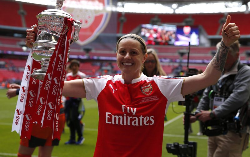 One last goal for Arsenal and England legend Kelly Smith in testimonial