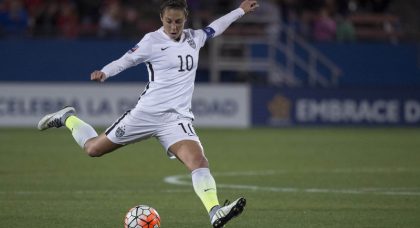 Advantage Manchester City as Carli Lloyd scores debut Champions League goal