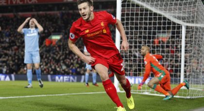 Liverpool’s Adam Lallana in contention to return from injury at Watford