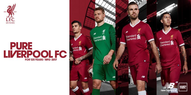 New Balance reveals Liverpool’s 2017-18 home kit for 125th anniversary year