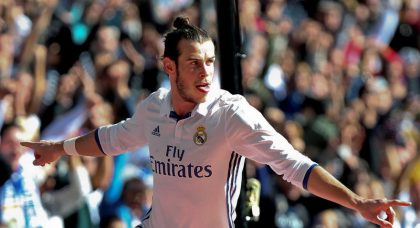 Real Madrid’s Gareth Bale attempts to re-create his Champions League free kick against Galatasaray
