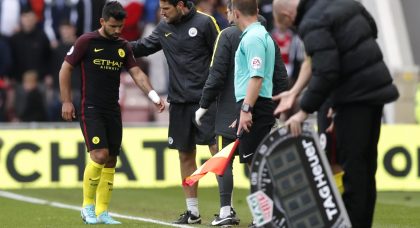 Manchester City fearing worst over striker Sergio Aguero’s injury