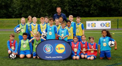 Football Foundation: England manager Gareth Southgate surprises young footballers at training session