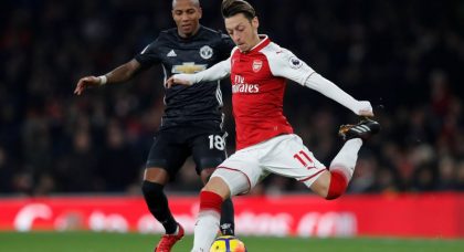 Manchester United aiming to land Arsenal’s Mesut Ozil on a free transfer next summer