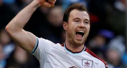 Chelsea express surprise interest in signing Burnley centre forward Ashley Barnes