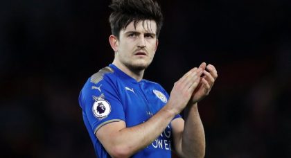 Manchester City considering £50m offer for Leicester City and England defender Harry Maguire