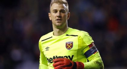 Chelsea will target Manchester City’s Joe Hart should goalkeeper Thibaut Courtois join Real Madrid