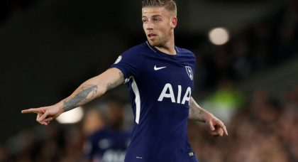 Manchester United turn their attention to signing Tottenham defender Toby Alderweireld for £55m
