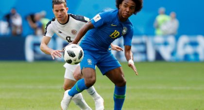 Manchester United weighing up Willian bid after Chelsea reject Barcelona’s £50m offer
