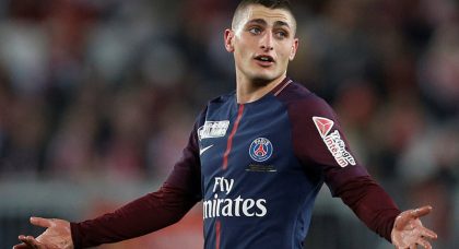 Paris Saint-Germain’s £100m-rated Marco Verratti is Manchester United’s top transfer target