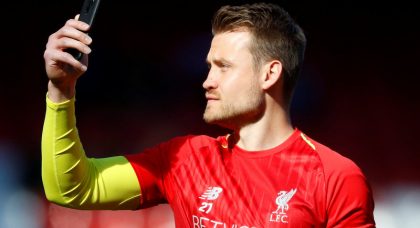 Liverpool goalkeeper Simon Mignolet a Benfica transfer target