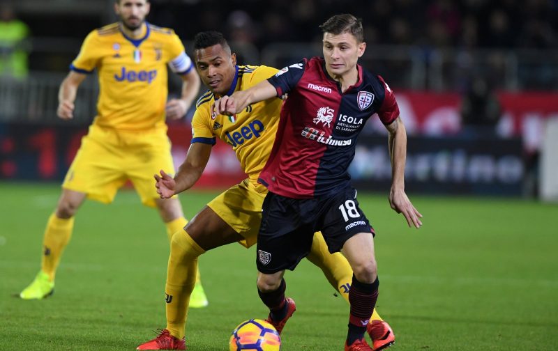 Arsenal join Manchester United and Liverpool in race to sign Cagliari Calcio midfielder Nicolò Barella