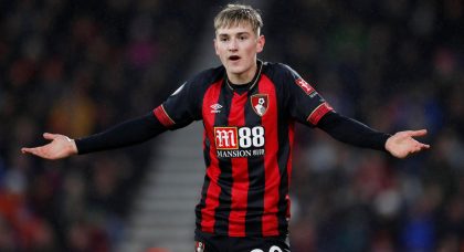 Tottenham and Manchester United to battle for Bournemouth’s David Brooks