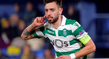 Manchester United join battle for Sporting Lisbon star Bruno Fernandes