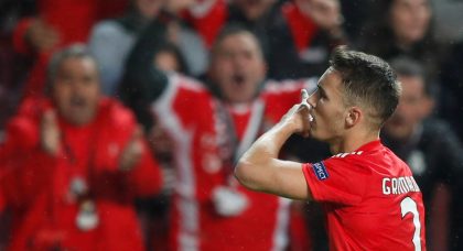 Arsenal and Manchester City to do battle for signature of Benfica defender Alex Grimaldo