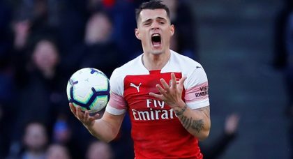 Arsenal midfielder Granit Xhaka attracting transfer interest from Inter Milan