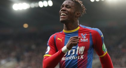 Everton make improved bid for Crystal Palace forward Wilfried Zaha
