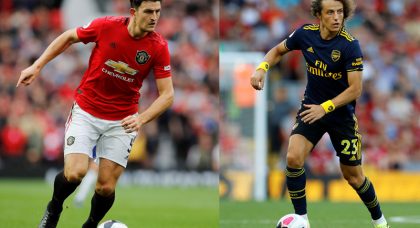 Premier League Head-to-Head: Harry Maguire (Manchester United) vs David Luiz (Arsenal)