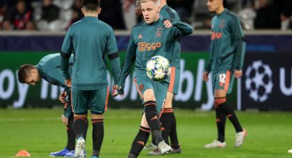 Manchester United weigh up swoop for Ajax playmaker Donny van de Beek