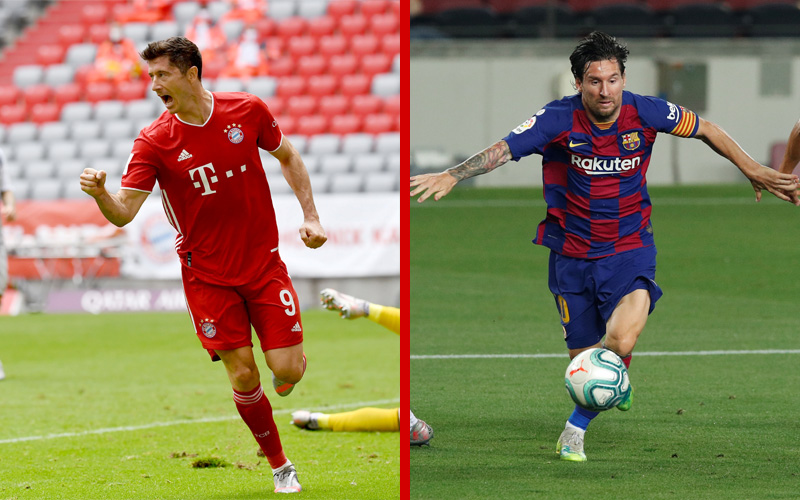 Champions League Head-to-Head: Lionel Messi (Barcelona) vs Robert Lewandowski (Bayern Munich)