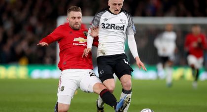 Leeds United eye swoop for versatile Derby County midfielder Louie Sibley