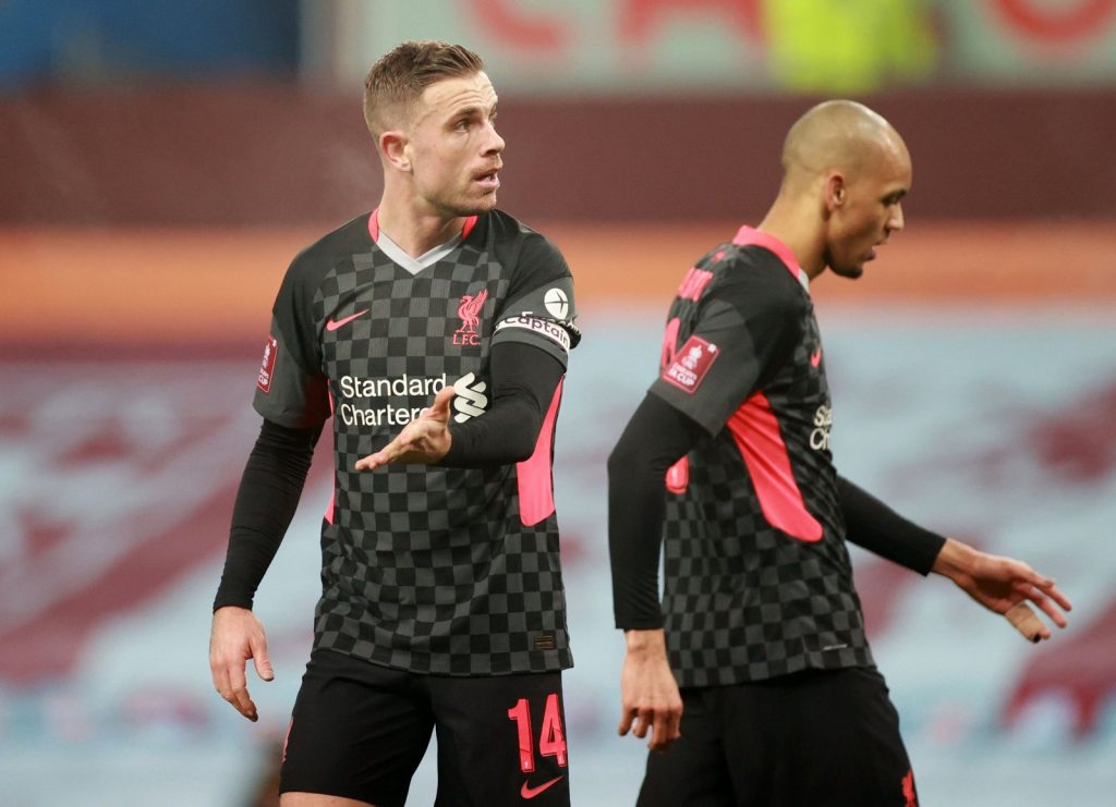 Jordan Henderson and Fabinho have both been played out of position to cover