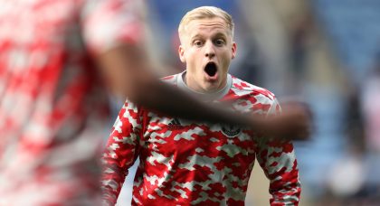 Arsenal legend Dennis Bergkamp involved in the potential loan move of Donny van de Beek